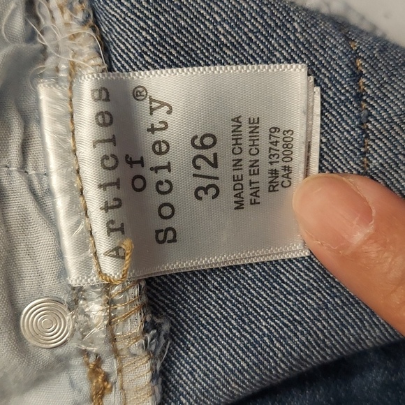 ARTICLES OF SOCIETY Mid Rise Medium Wash Flare Leg Jeans - Picture 12 of 14